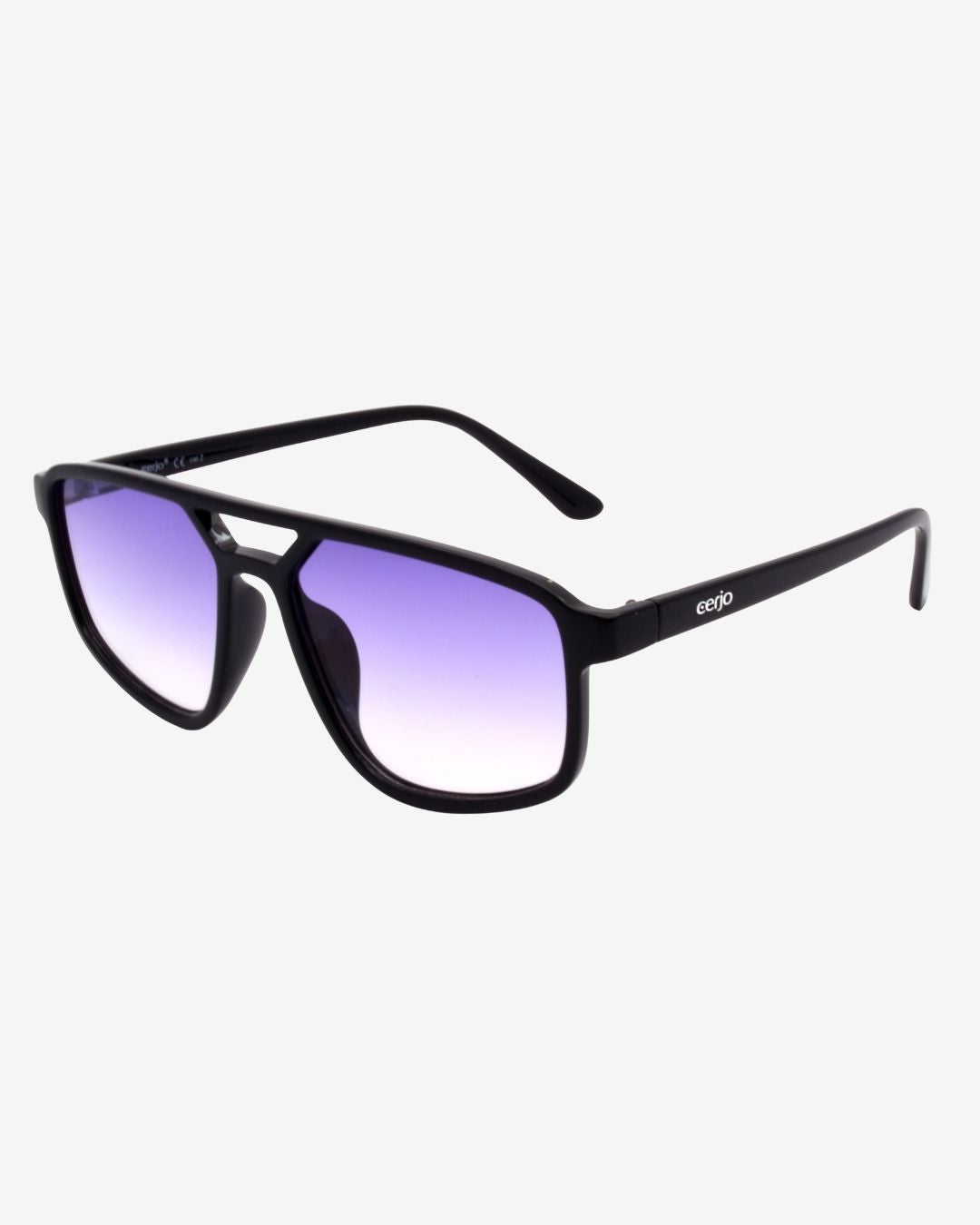black / gradiant purple to clear